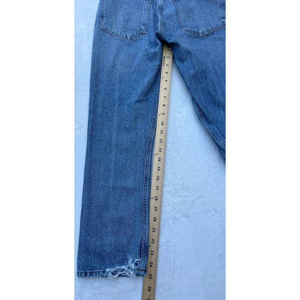 AGOLDE Riley High Rise Straight Button Fly Jeans Size 27 Crop - Picture 8 of 12